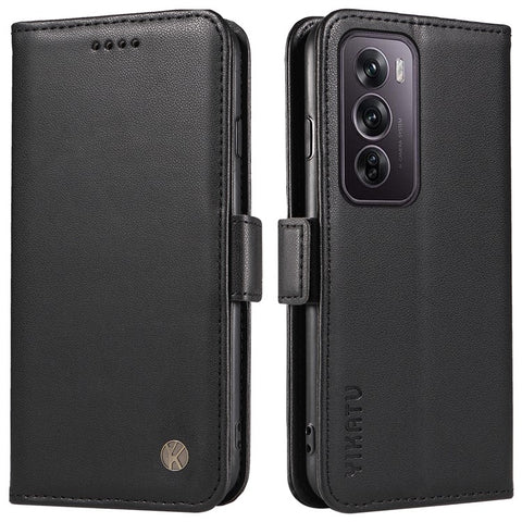 YIKATU YK-003 For Oppo Reno12 Pro 5G (Global) / (China) Case Side Clasps Anti-Drop Leather Phone Cover