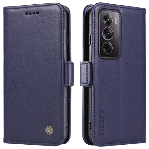 YIKATU YK-003 For Oppo Reno12 Pro 5G (Global) / (China) Case Side Clasps Anti-Drop Leather Phone Cover