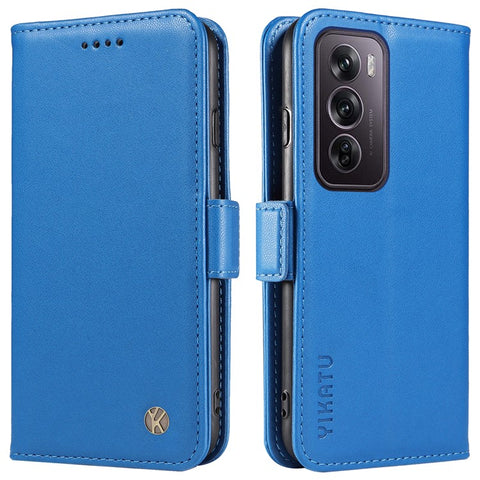 YIKATU YK-003 For Oppo Reno12 Pro 5G (Global) / (China) Case Side Clasps Anti-Drop Leather Phone Cover