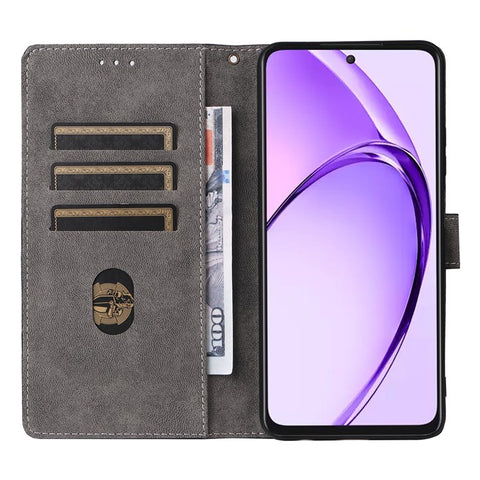 For Oppo A80 5G / A3 Pro (Global) 5G / K12x 5G (India) / A3x 5G (China) Leather Case RFID Blocking Wallet Phone Cover with Strap