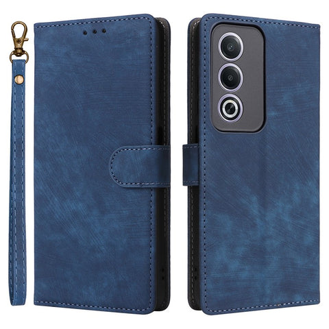 For Oppo A80 5G / A3 Pro (Global) 5G / K12x 5G (India) / A3x 5G (China) Leather Case RFID Blocking Wallet Phone Cover with Strap