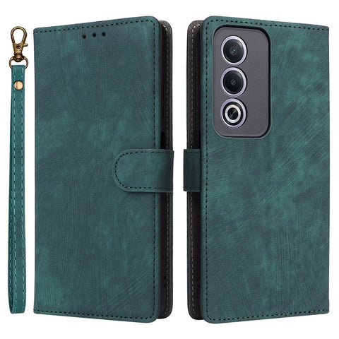 For Oppo A80 5G / A3 Pro (Global) 5G / K12x 5G (India) / A3x 5G (China) Leather Case RFID Blocking Wallet Phone Cover with Strap