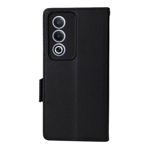 For Oppo A80 5G / A3 Pro (Global) 5G / K12x 5G (India) / A3x 5G (China) Case with Wrist Strap Litchi Texture PU Leather Wallet Phone Cover