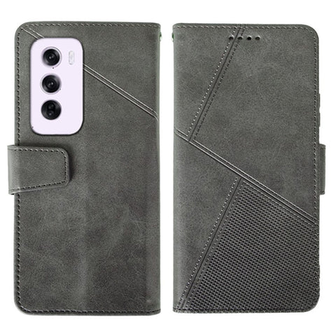 IDEWEI For Oppo Reno12 Pro 5G (Global) Case Leather Wallet Phone Cover Stand Calf Texture