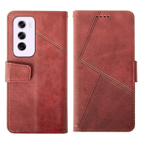 IDEWEI For Oppo Reno12 Pro 5G (Global) Case Leather Wallet Phone Cover Stand Calf Texture