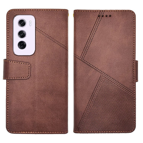 IDEWEI For Oppo Reno12 Pro 5G (Global) Case Leather Wallet Phone Cover Stand Calf Texture