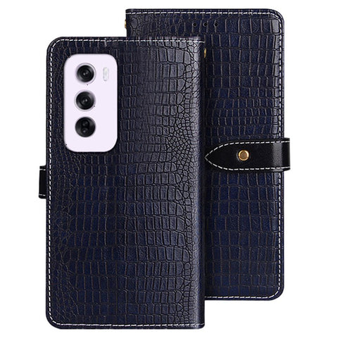 IDEWEI For Oppo Reno12 Pro 5G (Global) Case Crocodile Texture PU Leather Flip Phone Cover