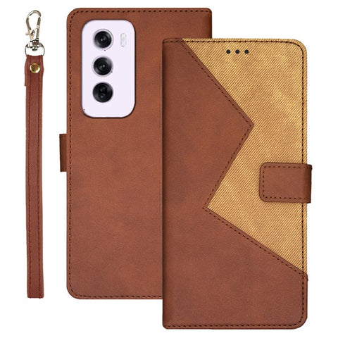 IDEWEI For Oppo Reno12 Pro 5G (Global) Case Card Slots Leather Splicing Color Phone Cover