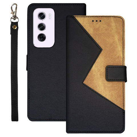 IDEWEI For Oppo Reno12 Pro 5G (Global) Case Card Slots Leather Splicing Color Phone Cover