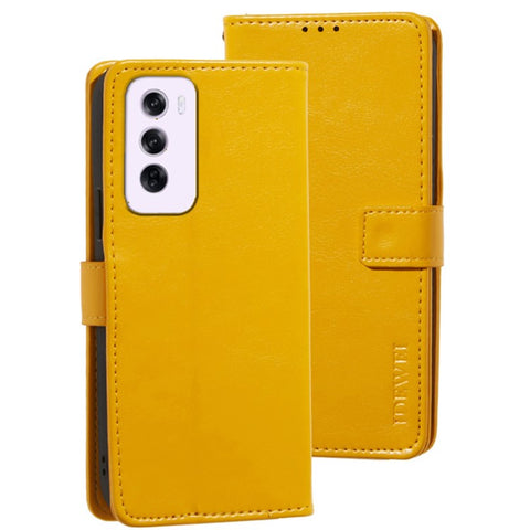 IDEWEI For Oppo Reno12 Pro 5G (Global) Case Stand View Leather Phone Cover Crazy Horse Texture