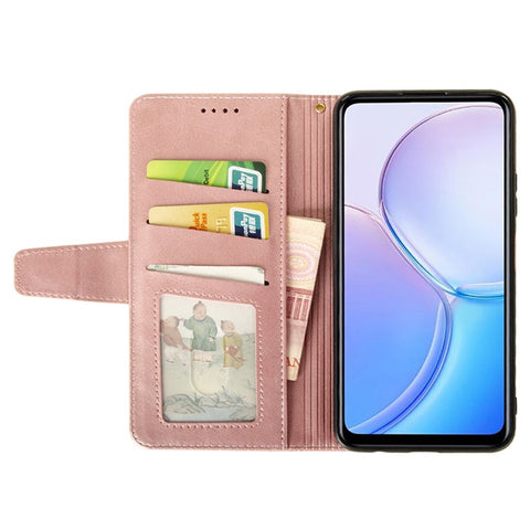 IDEWEI For Oppo Reno12 5G (Global) Wallet Phone Case Calf Texture Stand Leather Cover