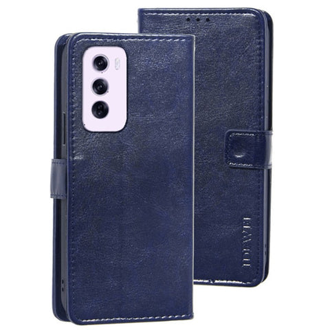 IDEWEI For Oppo Reno12 5G (Global) Stand Case Crazy Horse Texture Leather Phone Cover