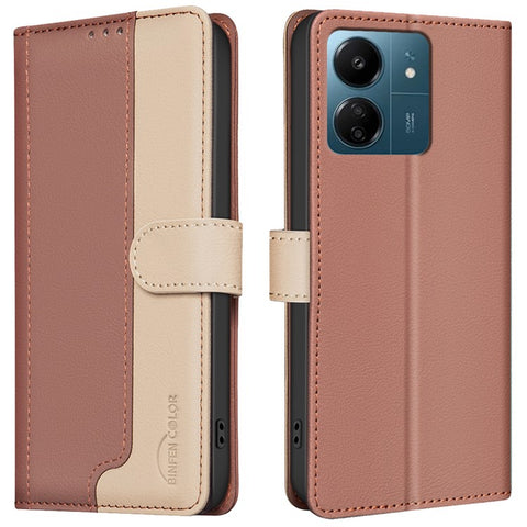 BINFEN COLOR BF33 Case for Xiaomi Poco M6 5G / Redmi 13R 5G / 13C 5G / 13C 4G / Poco C65 4G Leather Cover