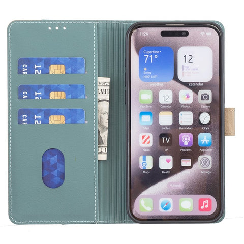 BINFEN COLOR BF33 For Motorola Edge 50 Pro 5G Case Splicing Color Leather Wallet Flip Cover