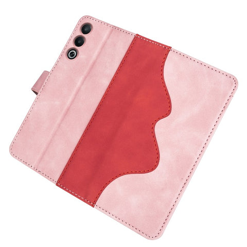 For Oppo A3 Pro (Global) 5G / A3 Pro (India) 5G / K12x 5G (India) / A80 5G Case Splicing Color Leather Wallet Phone Cover
