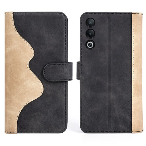 For Oppo A3 Pro (Global) 5G / A3 Pro (India) 5G / K12x 5G (India) / A80 5G Case Splicing Color Leather Wallet Phone Cover