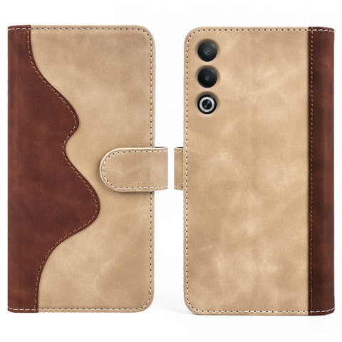 For Oppo A3 Pro (Global) 5G / A3 Pro (India) 5G / K12x 5G (India) / A80 5G Case Splicing Color Leather Wallet Phone Cover