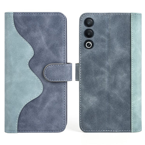 For Oppo A3 Pro (Global) 5G / A3 Pro (India) 5G / K12x 5G (India) / A80 5G Case Splicing Color Leather Wallet Phone Cover