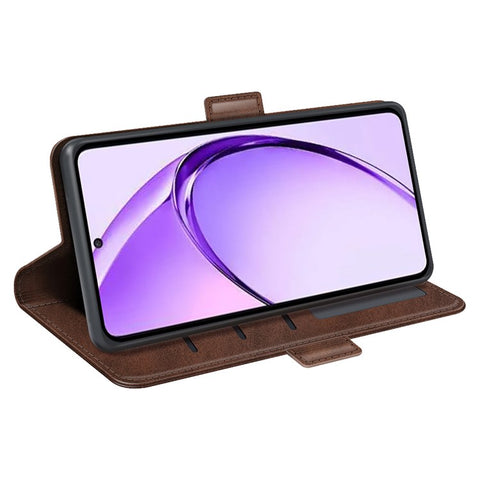 For Oppo A3 Pro (Global) 5G / A3 Pro (India) 5G / K12x 5G (India) / A80 5G Case Calf Texture Leather Stand Wallet Phone Cover