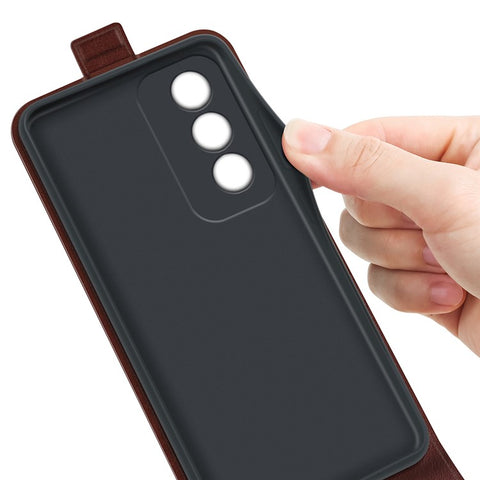For Oppo A3 Pro (Global) 5G / A3 Pro (India) 5G / K12x 5G (India) / A80 5G Leather Case Vertical Flip Card Slots Phone Cover