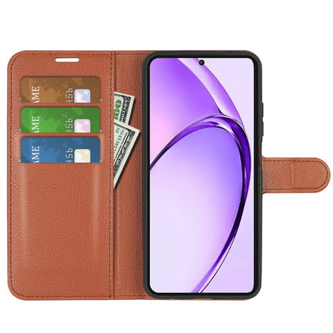 For Oppo A3 Pro (Global) 5G / A3 Pro (India) 5G / K12x 5G (India) / A80 5G Case Litchi Texture Anti-Scratch Leather Wallet Phone Cover