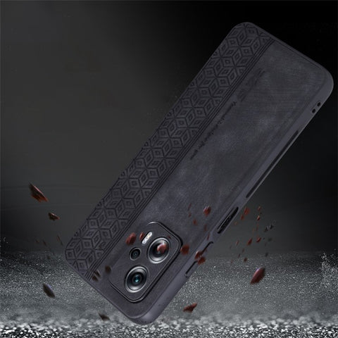 AZNS for Xiaomi Redmi Note 11T Pro 5G / Note 11T Pro+ 5G / Poco X4 GT 5G / Redmi K50i 5G , Anti-scratch Phone Case Imprinted PU Leather+TPU Back Cover