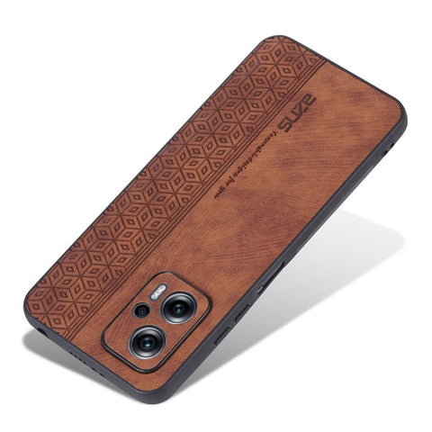 AZNS for Xiaomi Redmi Note 11T Pro 5G / Note 11T Pro+ 5G / Poco X4 GT 5G / Redmi K50i 5G , Anti-scratch Phone Case Imprinted PU Leather+TPU Back Cover