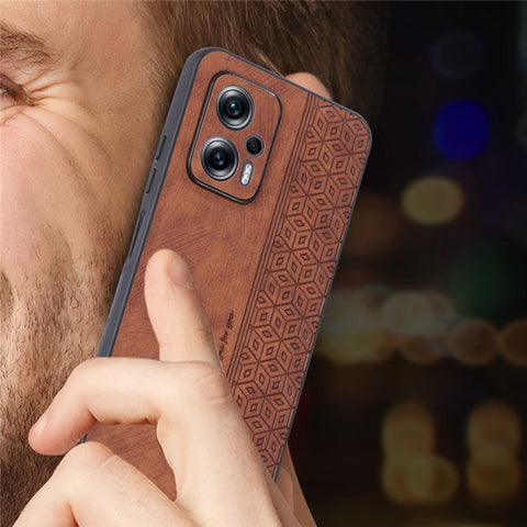 AZNS for Xiaomi Redmi Note 11T Pro 5G / Note 11T Pro+ 5G / Poco X4 GT 5G / Redmi K50i 5G , Anti-scratch Phone Case Imprinted PU Leather+TPU Back Cover