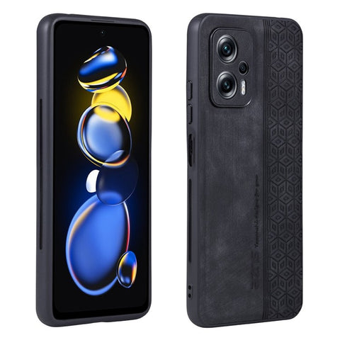 AZNS for Xiaomi Redmi Note 11T Pro 5G / Note 11T Pro+ 5G / Poco X4 GT 5G / Redmi K50i 5G , Anti-scratch Phone Case Imprinted PU Leather+TPU Back Cover
