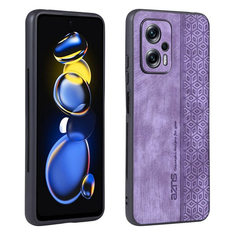 AZNS for Xiaomi Redmi Note 11T Pro 5G / Note 11T Pro+ 5G / Poco X4 GT 5G / Redmi K50i 5G , Anti-scratch Phone Case Imprinted PU Leather+TPU Back Cover