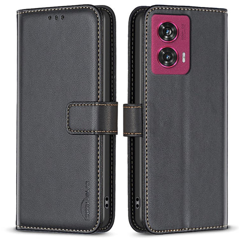 BINFEN COLOR BF17 For Motorola Edge 50 Fusion 5G Case Wallet Card Slots Leather Phone Cover