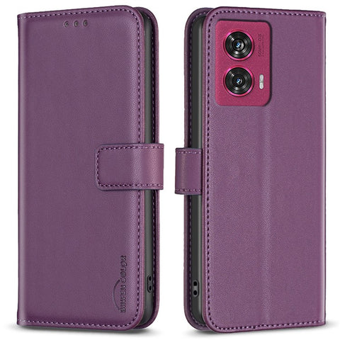 BINFEN COLOR BF17 For Motorola Edge 50 Fusion 5G Case Wallet Card Slots Leather Phone Cover