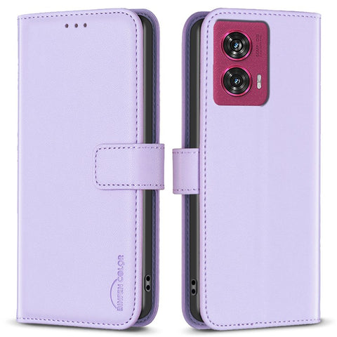 BINFEN COLOR BF17 For Motorola Edge 50 Fusion 5G Case Wallet Card Slots Leather Phone Cover