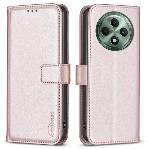 BINFEN COLOR BF17 For Oppo Reno12 F 5G Case Leather Phone Cover Wallet Stand