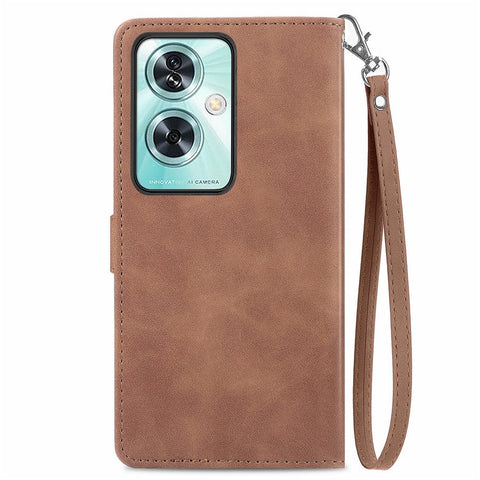 For OnePlus Nord N30 SE 5G Case Leather Floral Phone Cover Zipper Cash Pocket