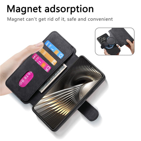 For Xiaomi Redmi Turbo 3 5G / Poco F6 5G Magnetic Case CASENEO Detachable Leather Phone Wallet Cover