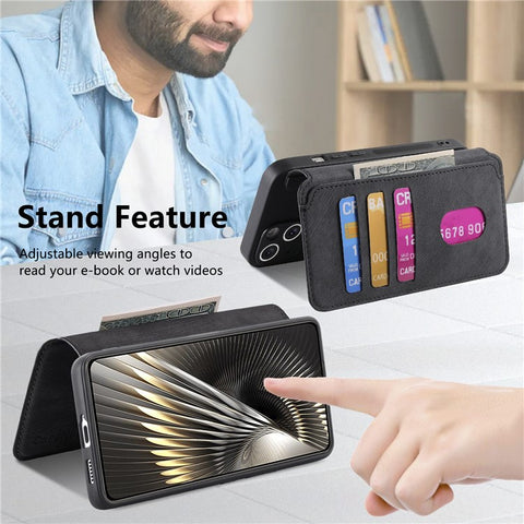 For Xiaomi Redmi Turbo 3 5G / Poco F6 5G Magnetic Case CASENEO Detachable Leather Phone Wallet Cover