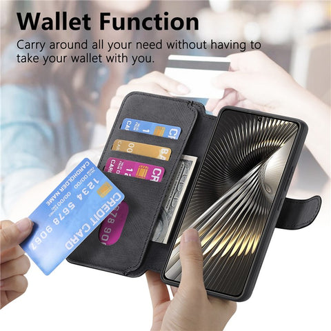 For Xiaomi Redmi Turbo 3 5G / Poco F6 5G Magnetic Case CASENEO Detachable Leather Phone Wallet Cover