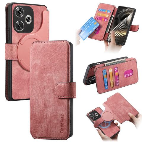 For Xiaomi Redmi Turbo 3 5G / Poco F6 5G Magnetic Case CASENEO Detachable Leather Phone Wallet Cover