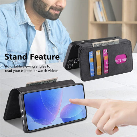 For Xiaomi Redmi K70 Pro 5G / K70 5G / Poco F6 Pro 5G Magnetic Case CASENEO Detachable Leather Phone Wallet Cover