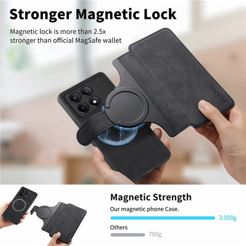 For Xiaomi Redmi K70 Pro 5G / K70 5G / Poco F6 Pro 5G Magnetic Case CASENEO Detachable Leather Phone Wallet Cover