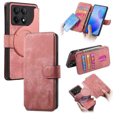 For Xiaomi Redmi K70 Pro 5G / K70 5G / Poco F6 Pro 5G Magnetic Case CASENEO Detachable Leather Phone Wallet Cover