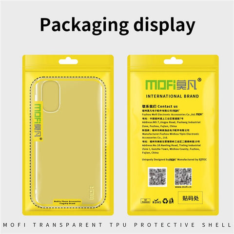 MOFI for Motorola Moto G62 5G Clear Case Shock Absorption TPU Anti-Scratch Back Cover