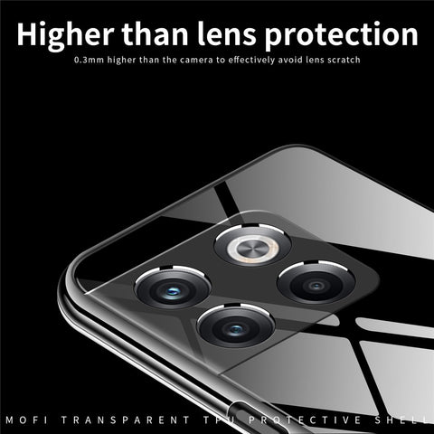 MOFI Transparent Phone Case For OnePlus 10T 5G / Ace Pro 5G Anti-scratch Soft TPU Mobile Phone Back Cover