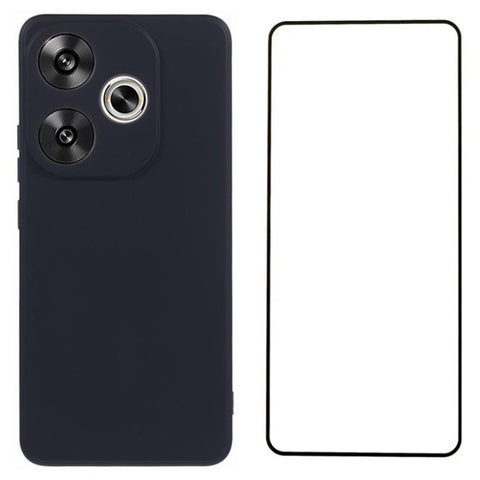 WANLONFENG MS Series for Xiaomi Poco F6 5G / Redmi Turbo 3 5G  Case Matte TPU Cover with Screen Protector