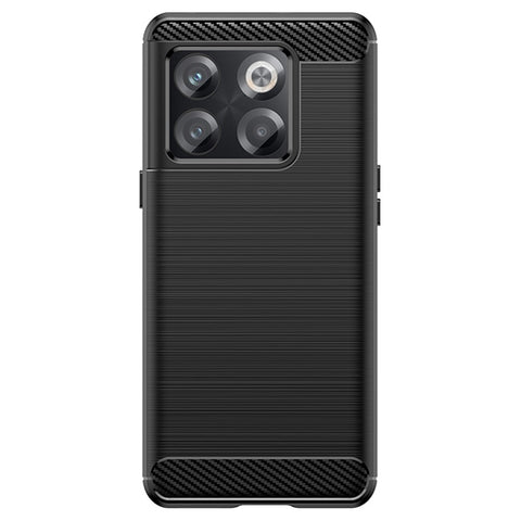 Carbon Fiber Texture Phone Case for OnePlus 10T 5G, Soft TPU Slim Fit Anti-dust Brushed Phone Cover