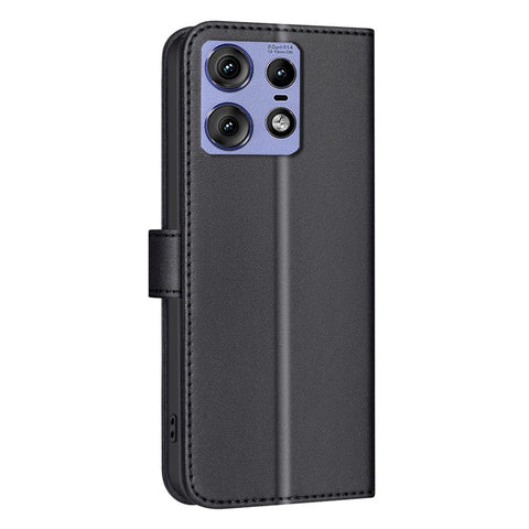 BINFEN COLOR for Motorola Edge 50 Pro 5G Case Square Grid Wallet Leather Flip Phone Cover