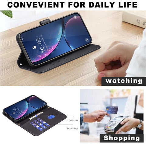 BINFEN COLOR for Oppo A60 4G Wallet Case PU Leather Square Grid Phone Cover