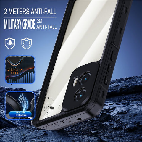 REDPEPPER A Series For Motorola Moto G Stylus 5G (2024) IP68 Phone Case Clear Back Waterproof Cover