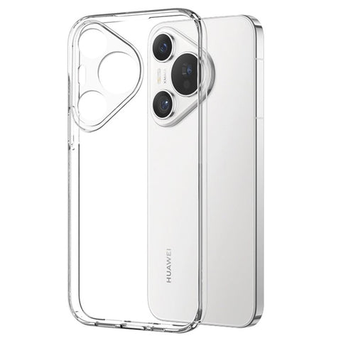 NORTHJO For Huawei Pura 70 Case Clear Soft TPU Phone Cover with Tempered Glass Film